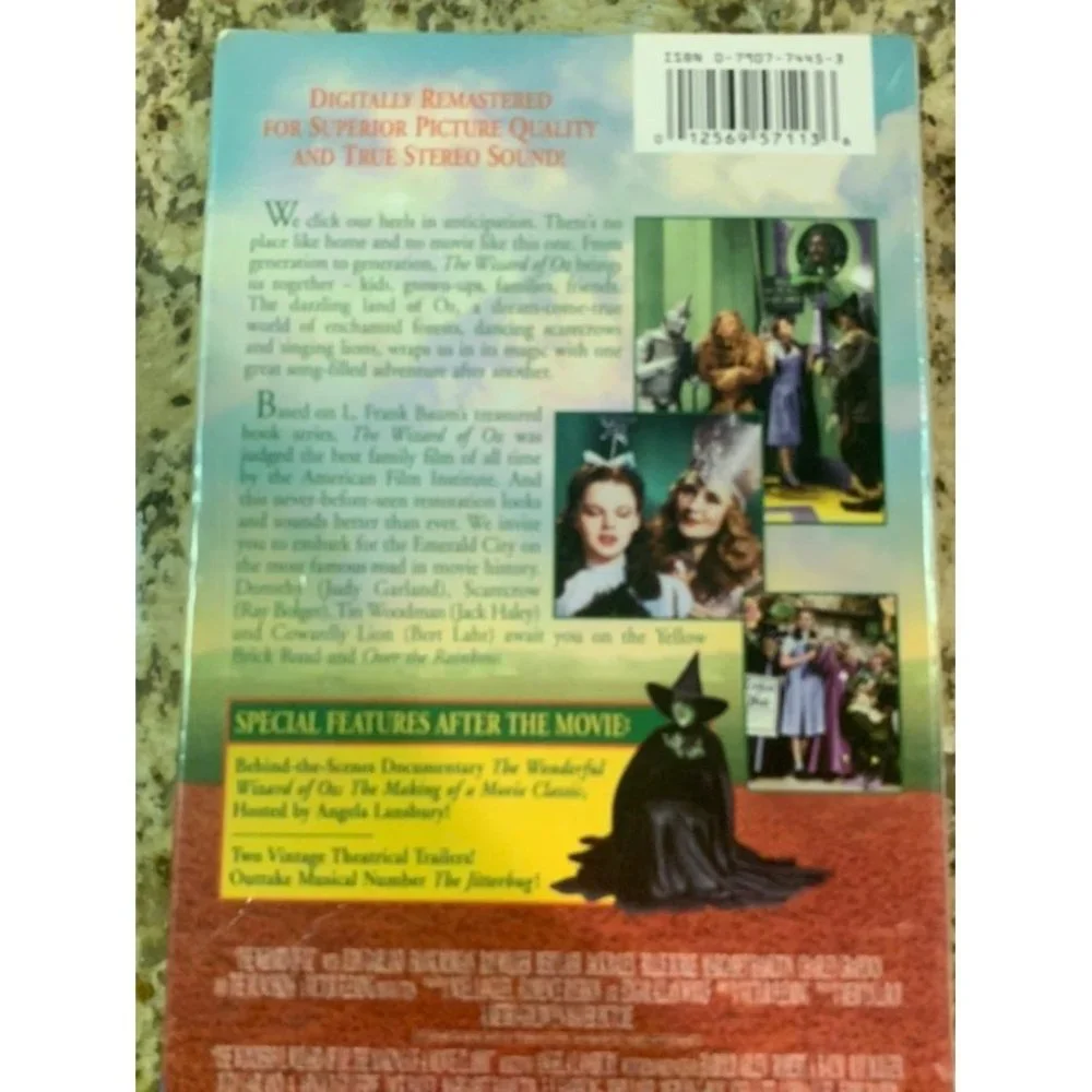Rare. The Wizard of Oz VHS 2002 Unopened sealed NIB